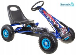 Gokart Air na pedały dla dzieci 3+ + Pompowane opony + Regulowany fotel