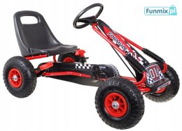 Gokart Air na pedały dla dzieci 3+ + Pompowane opony + Regulowany fotel