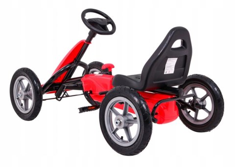 Gokart STAR na pedały dla dzieci 3+ + Regulacja siedzenia + Pompowane koła
