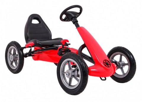Gokart STAR na pedały dla dzieci 3+ + Regulacja siedzenia + Pompowane koła