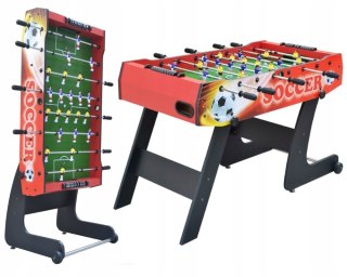 Stół do gry piłkarzyki solidny duży składany 121cm [F48056 RED]