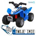 Quad Honda 250X TRX 30W Pojazd na akumulator z Klaksonem LED Ekoskóra