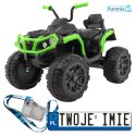 Quad ATV 2x45W z Wolnym Startem Pojazd na akumulator dla Dzieci EVA Radio MP3