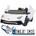 Lamborghini Aventador SV Auto z Pilotem Pojazd na akumulator Ekoskóra Panel Audio
