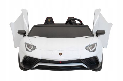 Lamborghini Aventador SV Auto z Pilotem Pojazd na akumulator Ekoskóra Panel Audio