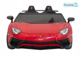 Auto Pojazd Lamborghini Aventador SV Ekoskóra Panel Audio + Pilot