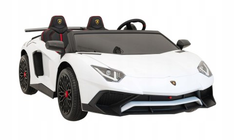 Lamborghini Aventador SV Auto z Pilotem Pojazd na akumulator Ekoskóra Panel Audio