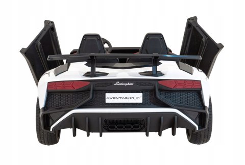 Lamborghini Aventador SV Auto z Pilotem Pojazd na akumulator Ekoskóra Panel Audio