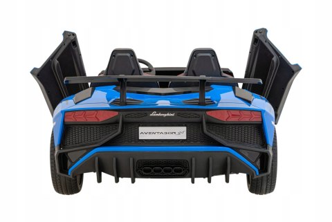 Lamborghini Aventador SV Auto z Pilotem Pojazd na akumulator Ekoskóra Panel Audio