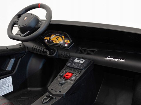 Lamborghini Aventador SV Auto z Pilotem Pojazd na akumulator Ekoskóra Panel Audio