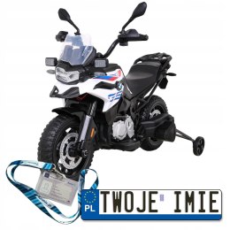 Motor BMW F850 GS na akumulator dla dzieci + Kółka pomocnicze + Audio LED + Wolny Start + EVA