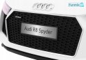 Audi R8 Spyder na akumulator + Pilot + EVA + Wolny Start + Radio MP3 + LED