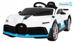 Bugatti Divo na akumulator z Pilotem Pojazd dla dzieci EVA Wolny Start LED MP3