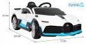 Bugatti Divo na akumulator z Pilotem Pojazd dla dzieci EVA Wolny Start LED MP3