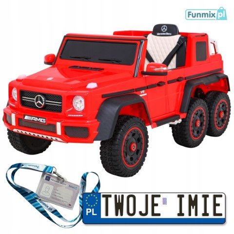 Mercedes G63 AMG z Pilotem Auto na akumulator EVA Wolny Start MP3 LED