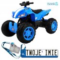 Quad Sport Run z napędem 4x4 Pojazd na akumulatorLED Radio MP3