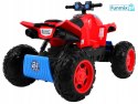 Quad Sport Run z napędem 4x4 Pojazd na akumulatorLED Radio MP3