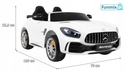 Mercedes-Benz GT R dla dzieci Lakier + Napęd 4x4 + Nawiew powietrza + Pilot + EVA + MP3 LED