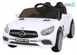 Mercedes Benz AMG SL65 S elektryczny dla dzieci Pilot Audio LED Ekoskóra EVA Wolny Start