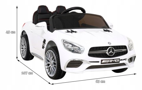 Mercedes Benz AMG SL65 S elektryczny dla dzieci Pilot Audio LED Ekoskóra EVA Wolny Start