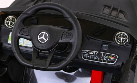 Mercedes Benz AMG SL65 S elektryczny dla dzieci Pilot Audio LED Ekoskóra EVA Wolny Start