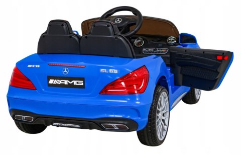 Mercedes Benz AMG SL65 S elektryczny dla dzieci Pilot Audio LED Ekoskóra EVA Wolny Start