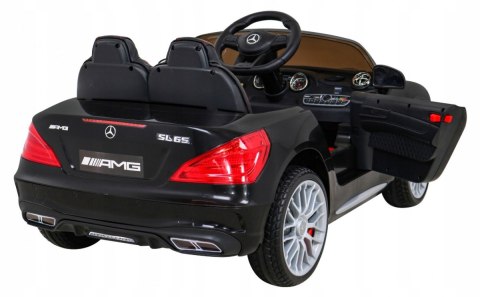 Mercedes Benz AMG SL65 S elektryczny dla dzieci Pilot Audio LED Ekoskóra EVA Wolny Start