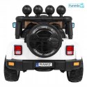 Terenowe Full Time jeep 4WD z napędem 4x4 Auto na akumulator z Pilotem Audio LED Schowek