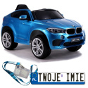 BMW X6 2x45W Lakierowane Auto na Akumulator Ekoskóra EVA LED