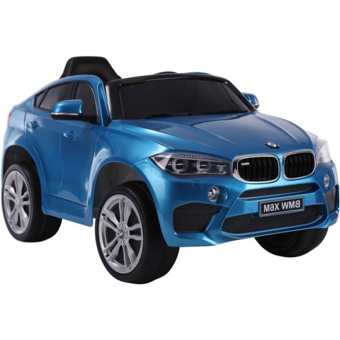 BMW X6 2x45W Lakierowane Auto na Akumulator Ekoskóra EVA LED