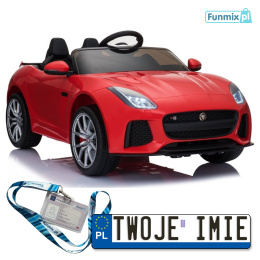 Jaguar F-Type 2x45W Lakierowany Auto na Akumulator Ekoskóra EVA LED