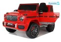 Mercedes G63 Samochód 2x45W Auto na akumulator Ekoskóra EVA LED