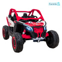 Maverick Turbo RR Buggy na akumulator Ekoskóra Koła EVA Mp3 USB Bluetooth LED Pasy