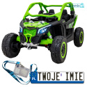 Maverick Turbo RR Buggy na akumulator Ekoskóra Koła EVA Mp3 USB Bluetooth LED Pasy