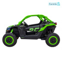 Maverick Turbo RR Buggy na akumulator Ekoskóra Koła EVA Mp3 USB Bluetooth LED Pasy