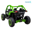 Maverick Turbo RR Buggy na akumulator Ekoskóra Koła EVA Mp3 USB Bluetooth LED Pasy