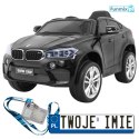 BMW X6M 2x45W Lakierowane Auto na akumulator pilot EVA audio LED