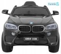 BMW X6M 2x45W Lakierowane Auto na akumulator pilot EVA audio LED