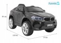 BMW X6M 2x45W Lakierowane Auto na akumulator pilot EVA audio LED