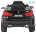 BMW X6M 2x45W Lakierowane Auto na akumulator pilot EVA audio LED