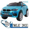 BMW X6M 2x45W Lakierowane Auto na akumulator pilot EVA audio LED