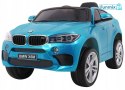 BMW X6M 2x45W Lakierowane Auto na akumulator pilot EVA audio LED