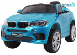 Auto BMW X6M elektryczne na akumulator lakier pilot EVA audio LED