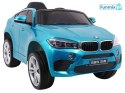 BMW X6M 2x45W Lakierowane Auto na akumulator pilot EVA audio LED