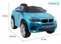 BMW X6M 2x45W Lakierowane Auto na akumulator pilot EVA audio LED