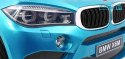 BMW X6M 2x45W Lakierowane Auto na akumulator pilot EVA audio LED