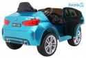 BMW X6M 2x45W Lakierowane Auto na akumulator pilot EVA audio LED