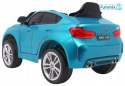 BMW X6M 2x45W Lakierowane Auto na akumulator pilot EVA audio LED