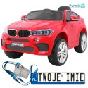 BMW X6M 2x45W elektryczne Auto na akumulator pilot EVA audio LED