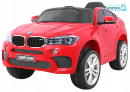 BMW X6M 2x45W elektryczne Auto na akumulator pilot EVA audio LED